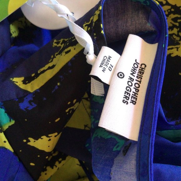 Christopher John Rogers Floral Puff Sleeve Dress - Picture 5 of 6